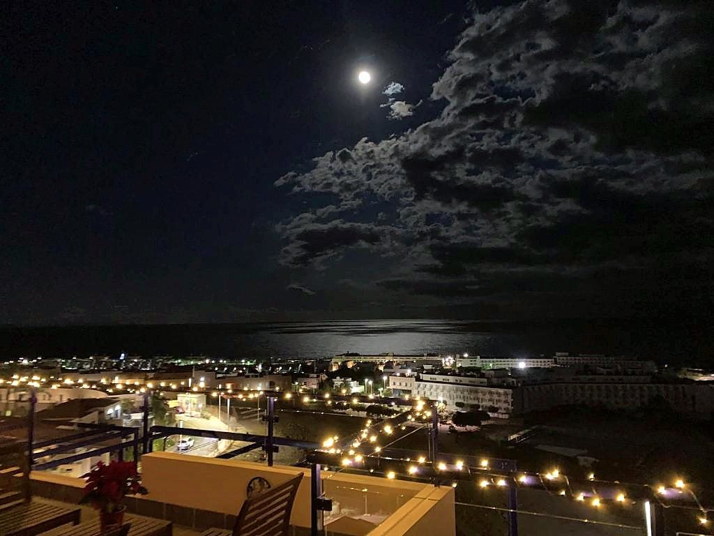 Night lights seen from the terrace