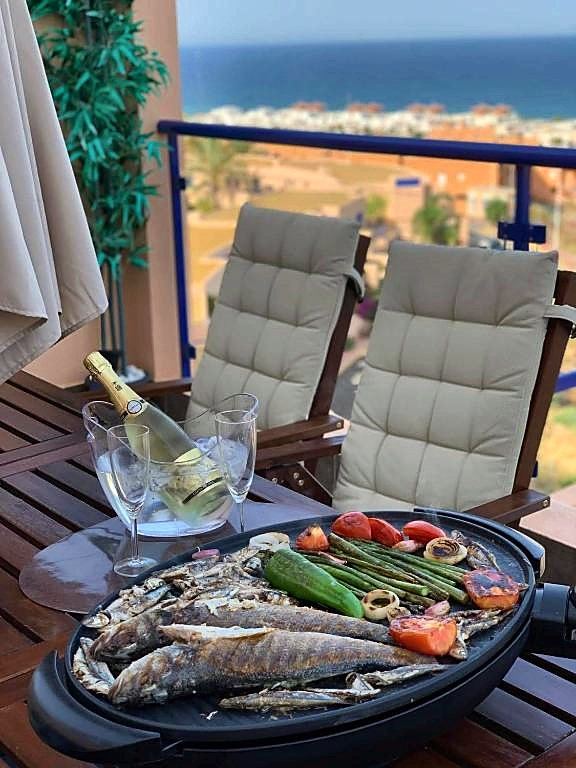Barbecue dinner on the terrace